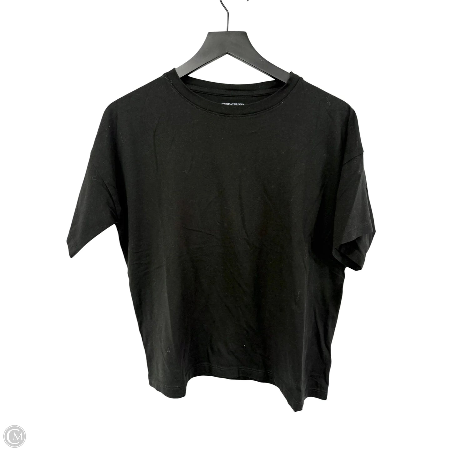 Top Short Sleeve Basic By Christian Siriano In Black, Size: M