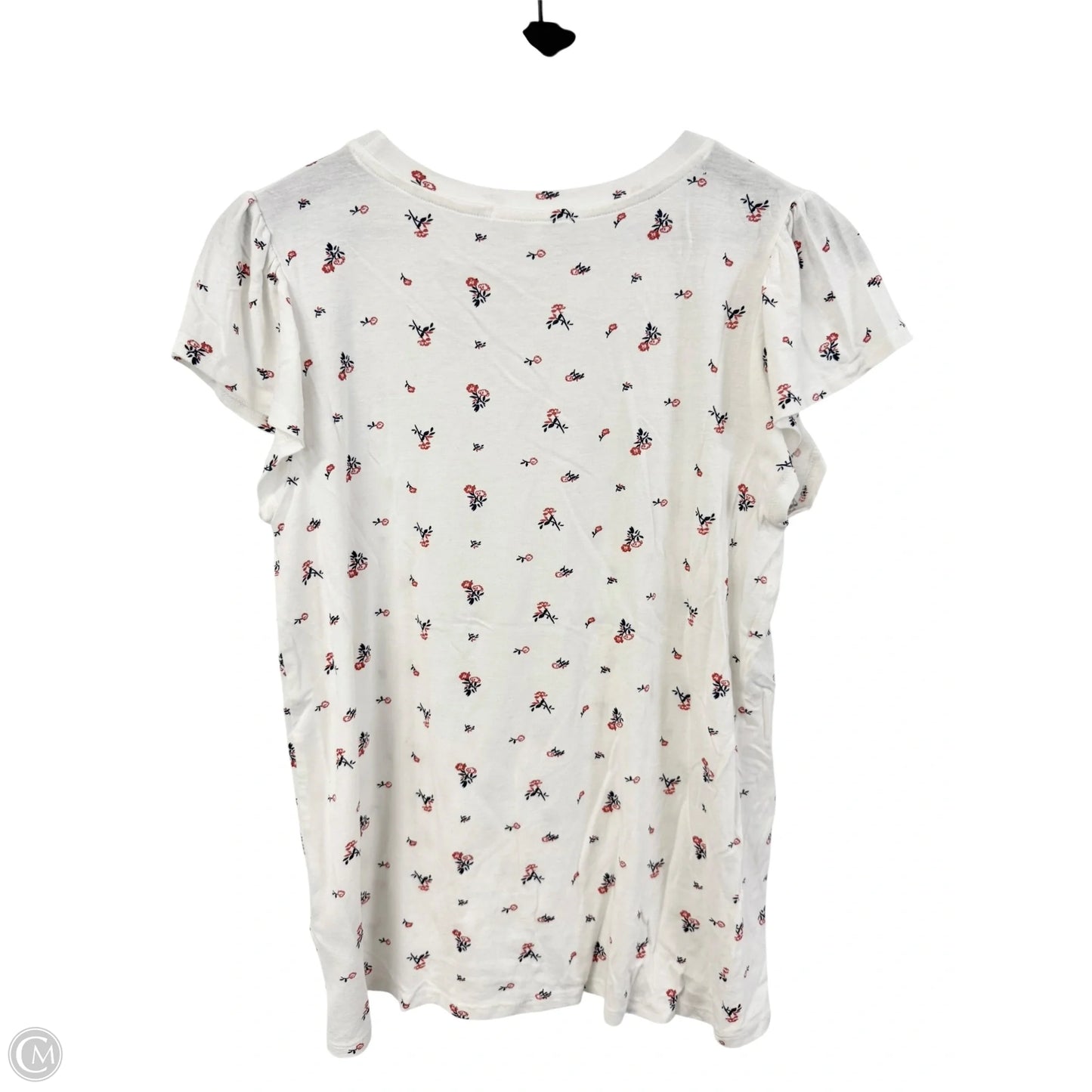 Top Short Sleeve Basic By C And C In Floral Print, Size: M