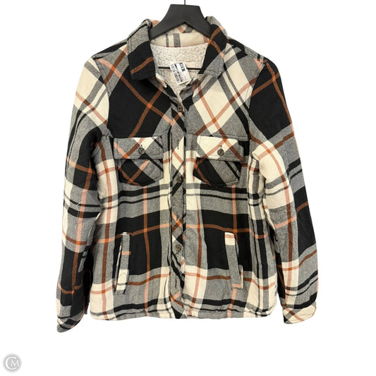 Jacket Shirt By Thread And Supply In Plaid Pattern, Size: L