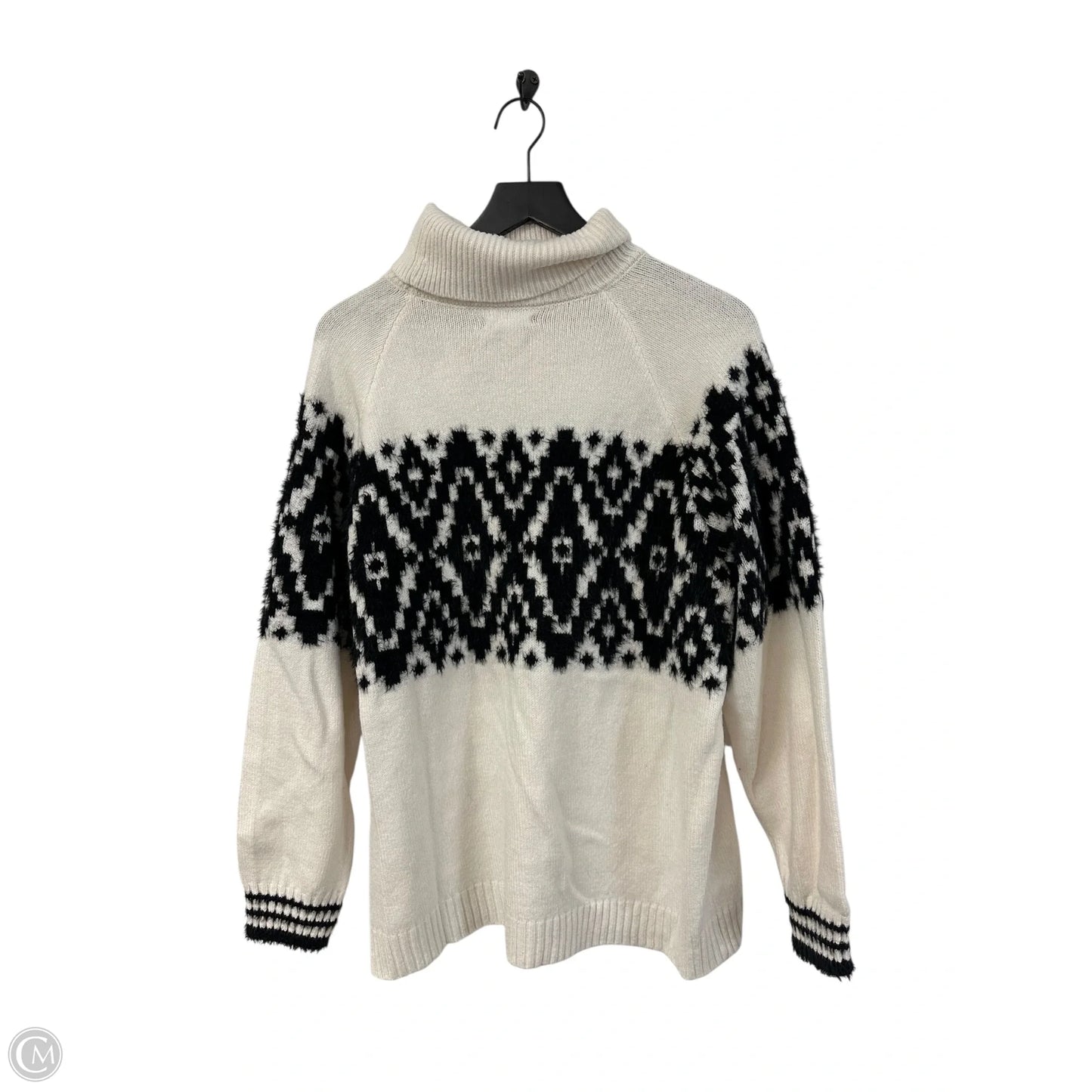 Sweater By Maurices In Black & White, Size: Xxl