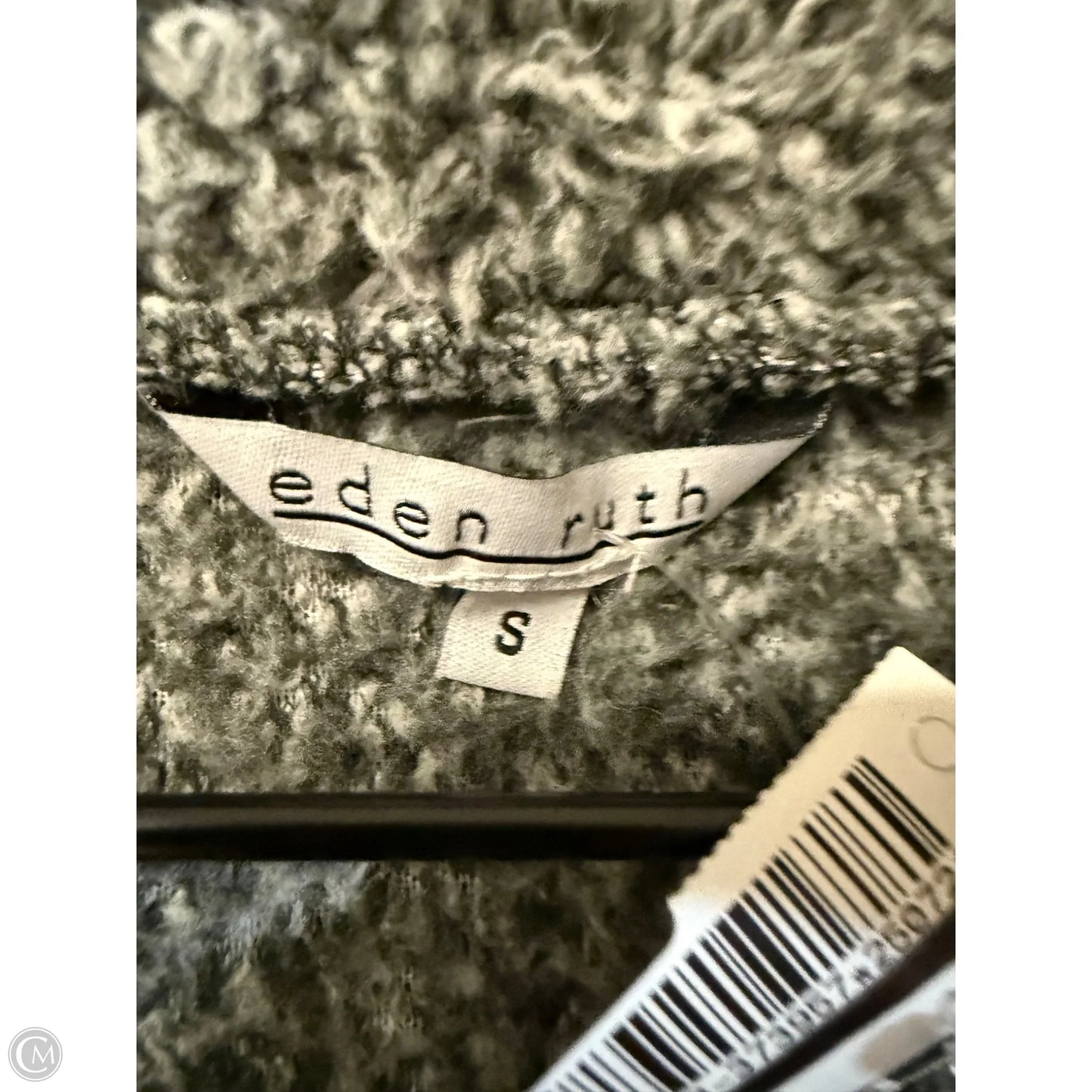 Sweatshirt Collar By Cme In Black & Grey, Size: S