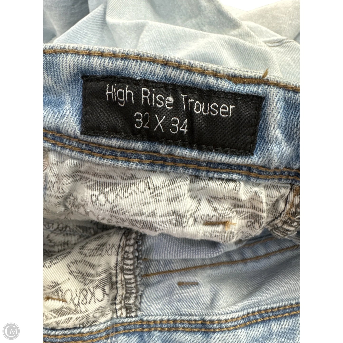 Jeans Flared By Clothes Mentor In Blue Denim, Size: 14