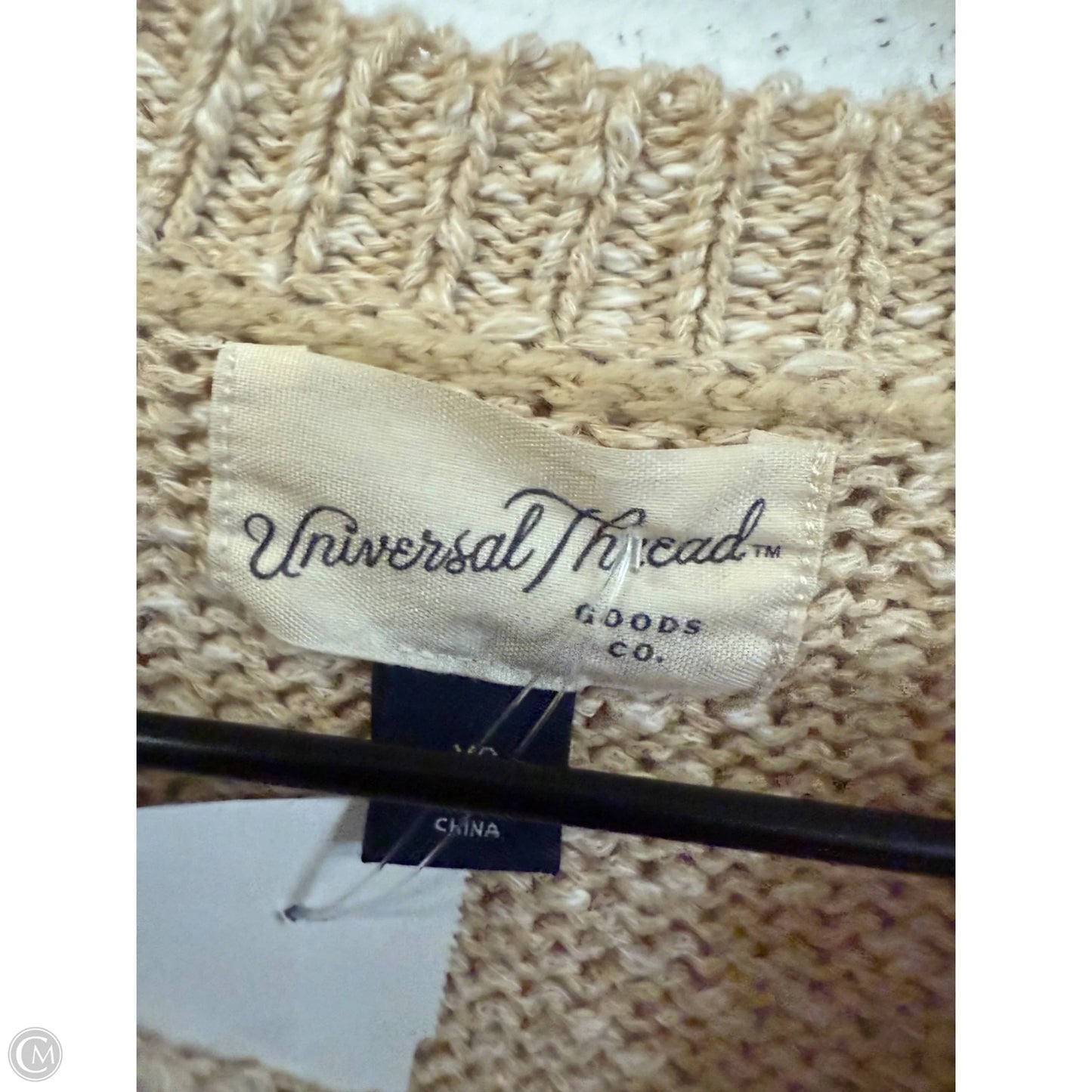 Sweater Short Sleeve By Universal Thread In Tan, Size: Xs