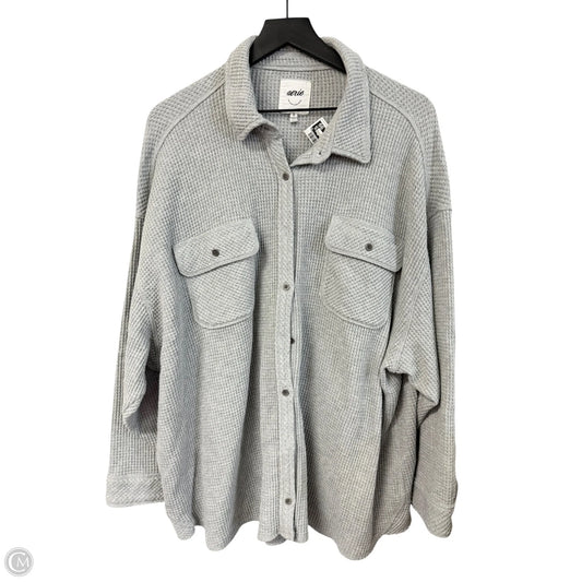 Jacket Shirt By Aerie In Grey, Size: Xl