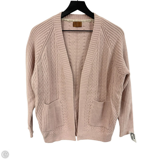 Sweater Cardigan By Pol In Pink, Size: M