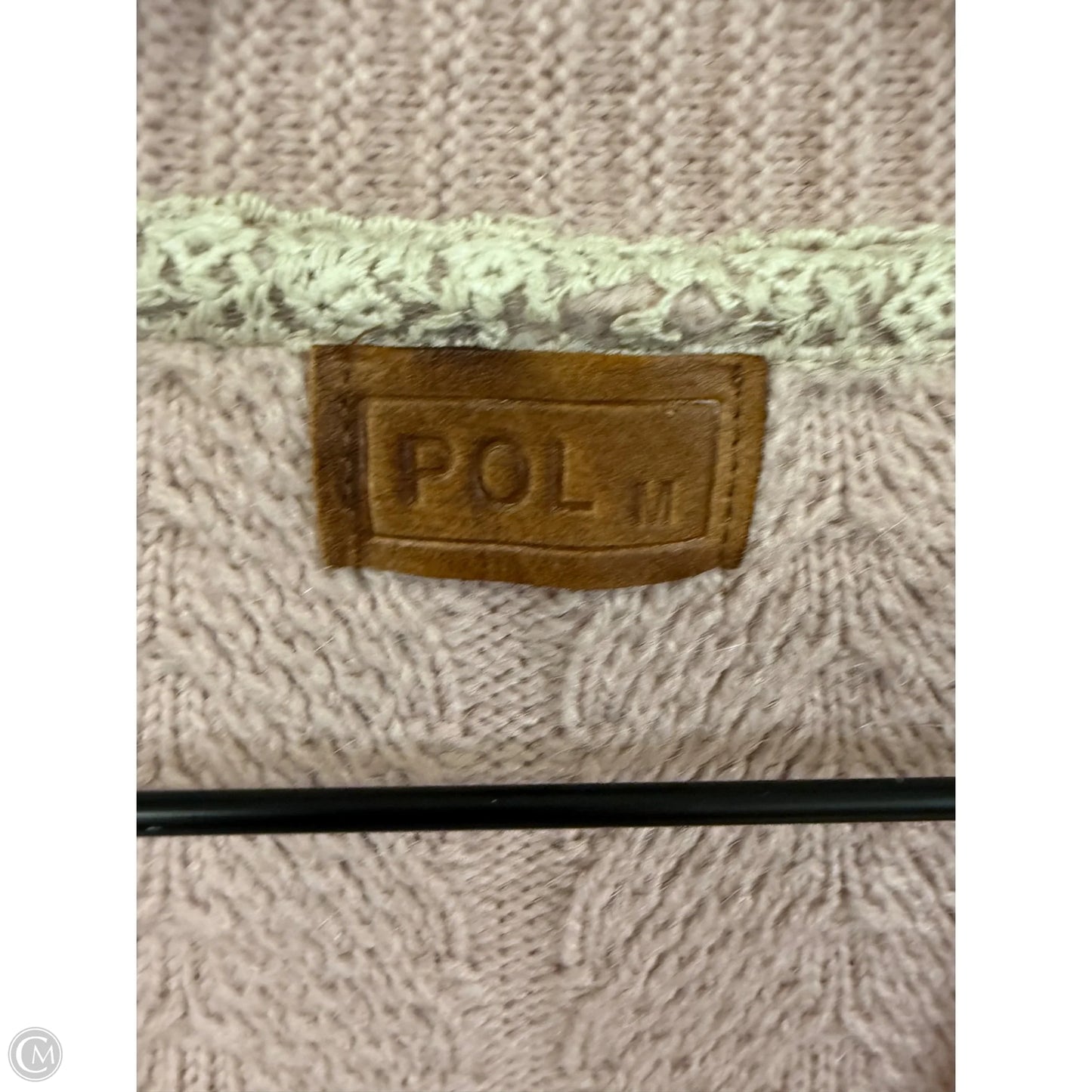 Sweater Cardigan By Pol In Pink, Size: M