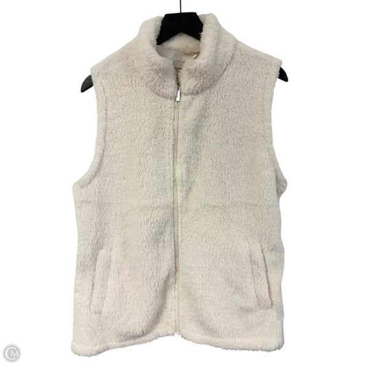 Vest Faux Fur & Sherpa By Maurices In White, Size: M