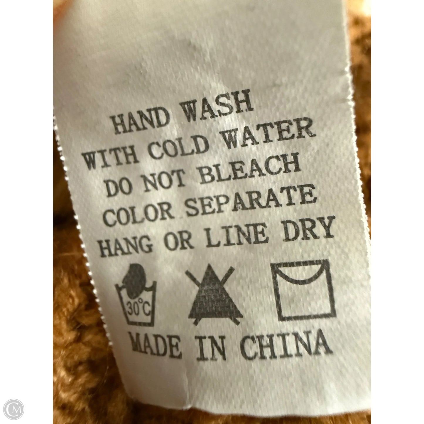 Sweater Cardigan By Dreamers In Tan, Size: S