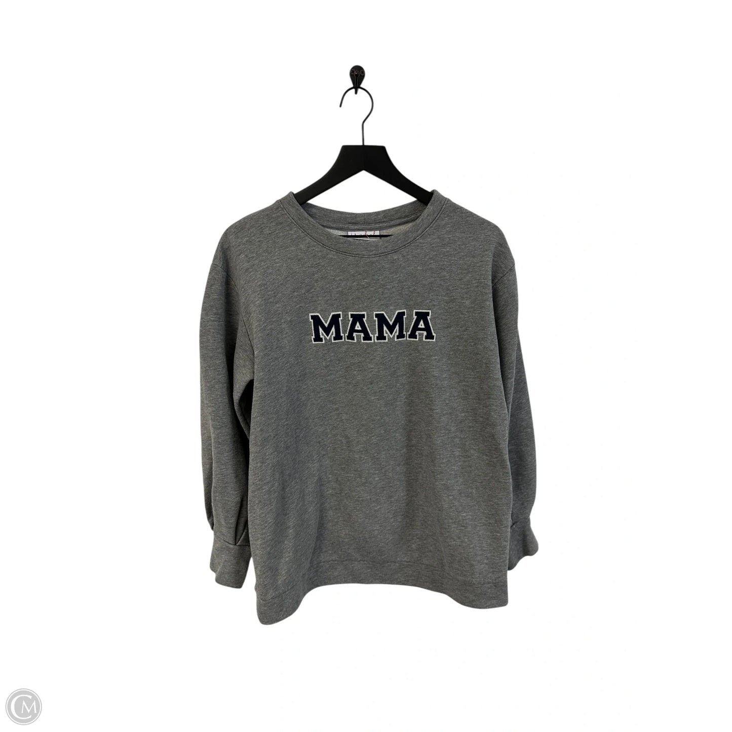 Sweatshirt Crewneck By Ingrid & Isabel In Grey, Size: M