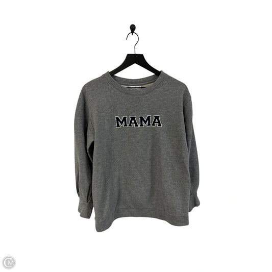 Sweatshirt Crewneck By Ingrid & Isabel In Grey, Size: M