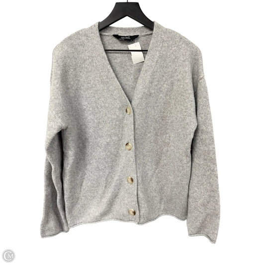 Sweater Cardigan By Members Mark In Grey, Size: M