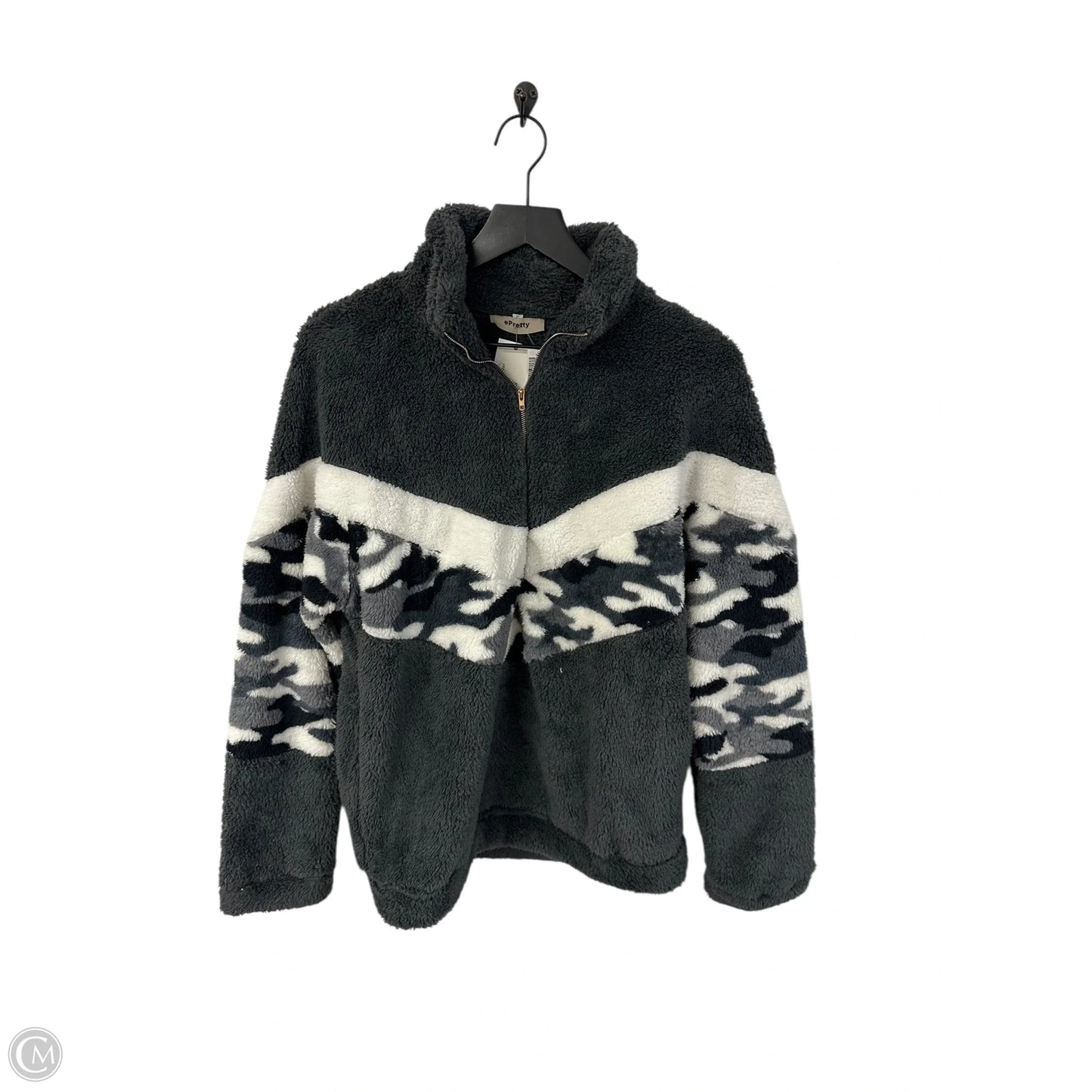 Sweatshirt Collar By Cmc In Grey, Size: S