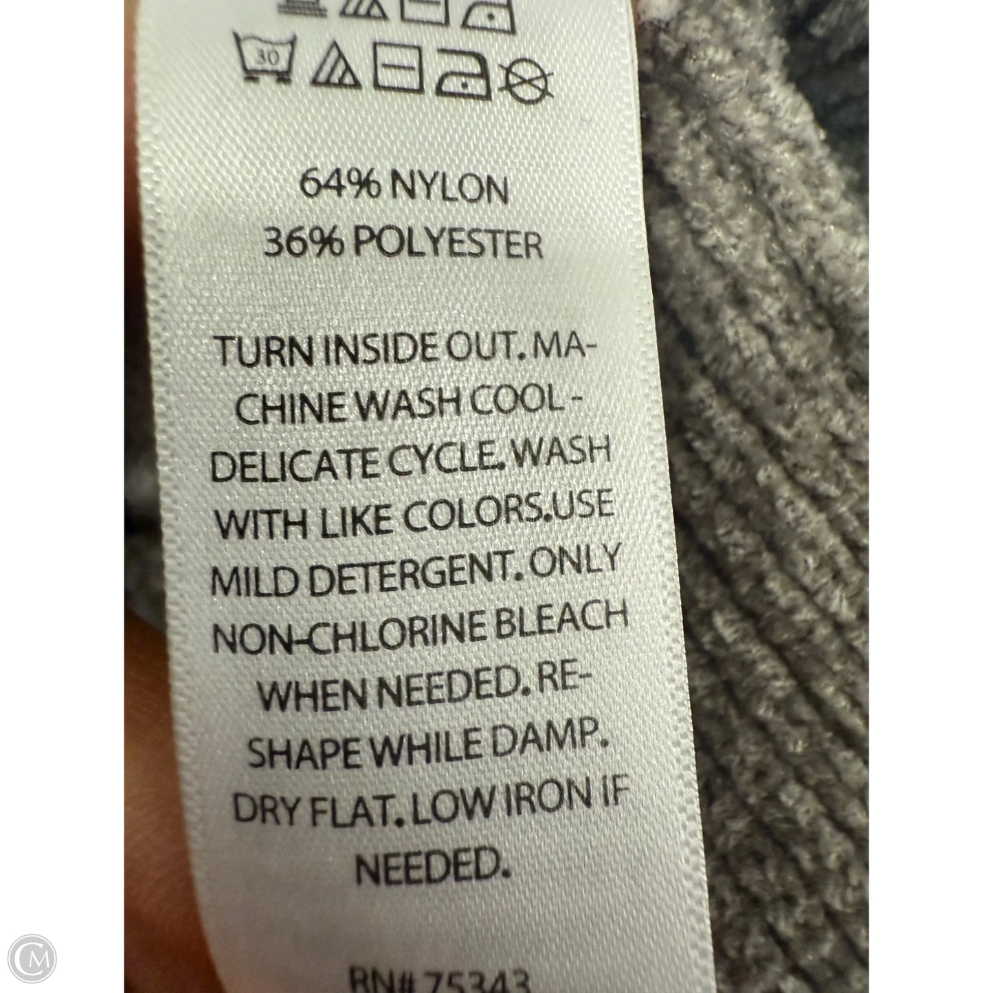 Sweater By William Rast In Grey & White, Size: L