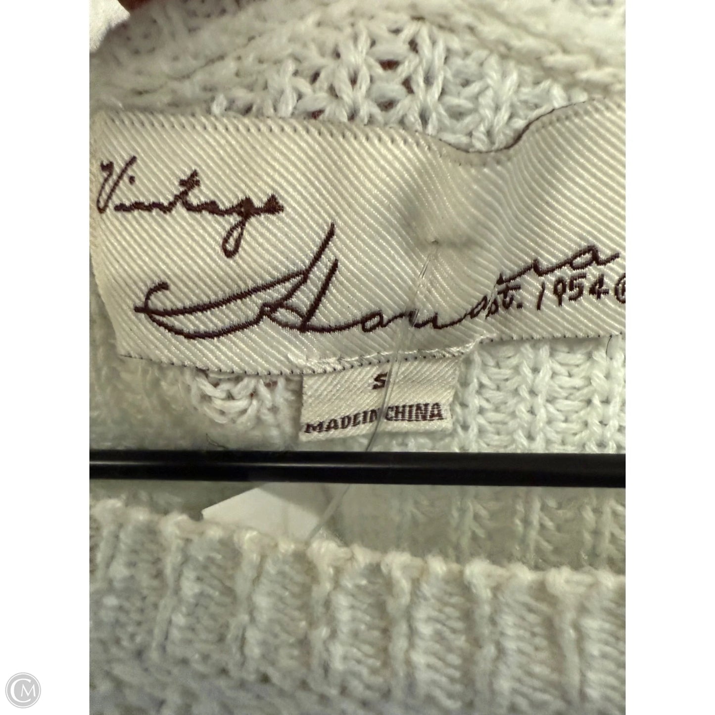 Sweater By Vintage Havana In Blue & White, Size: S