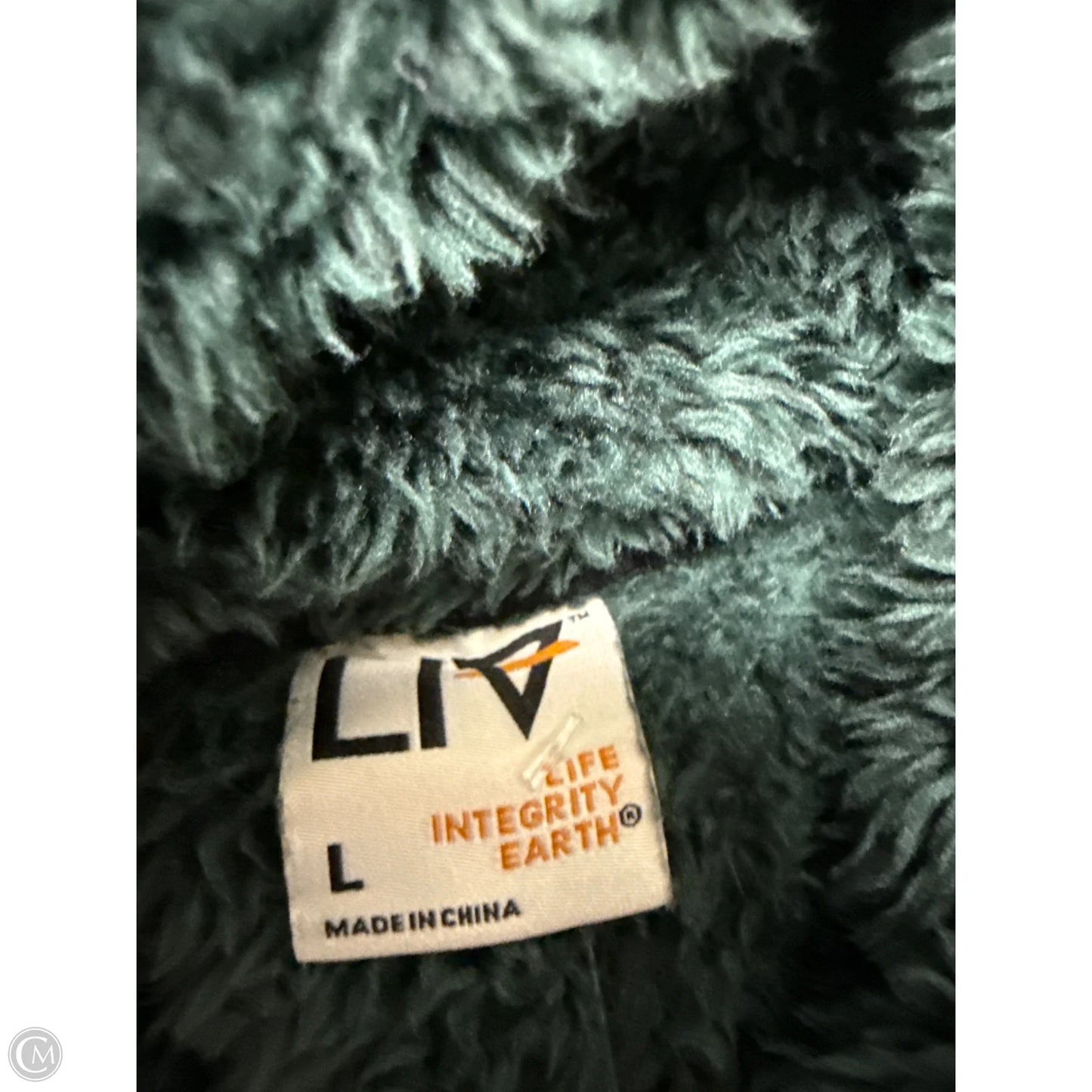 Sweatshirt Collar By Clothes Mentor In Green, Size: L