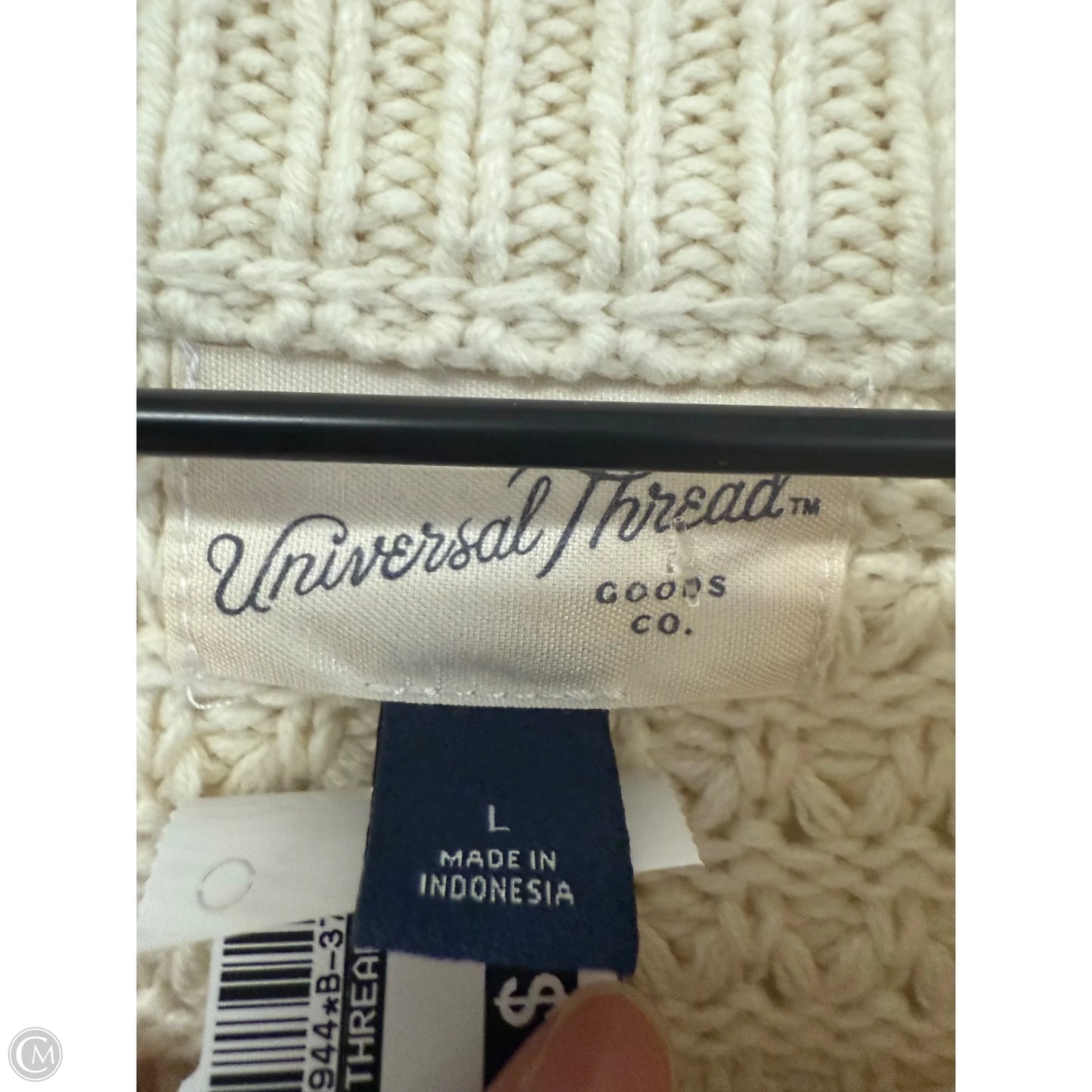 Sweater By Universal Thread In White, Size: L