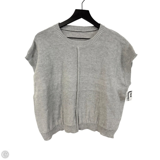 Vest Sweater By Cmf In Grey, Size: M