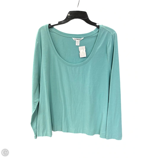 Athletic Top Long Sleeve Crewneck By Athleta In Blue, Size: 2x
