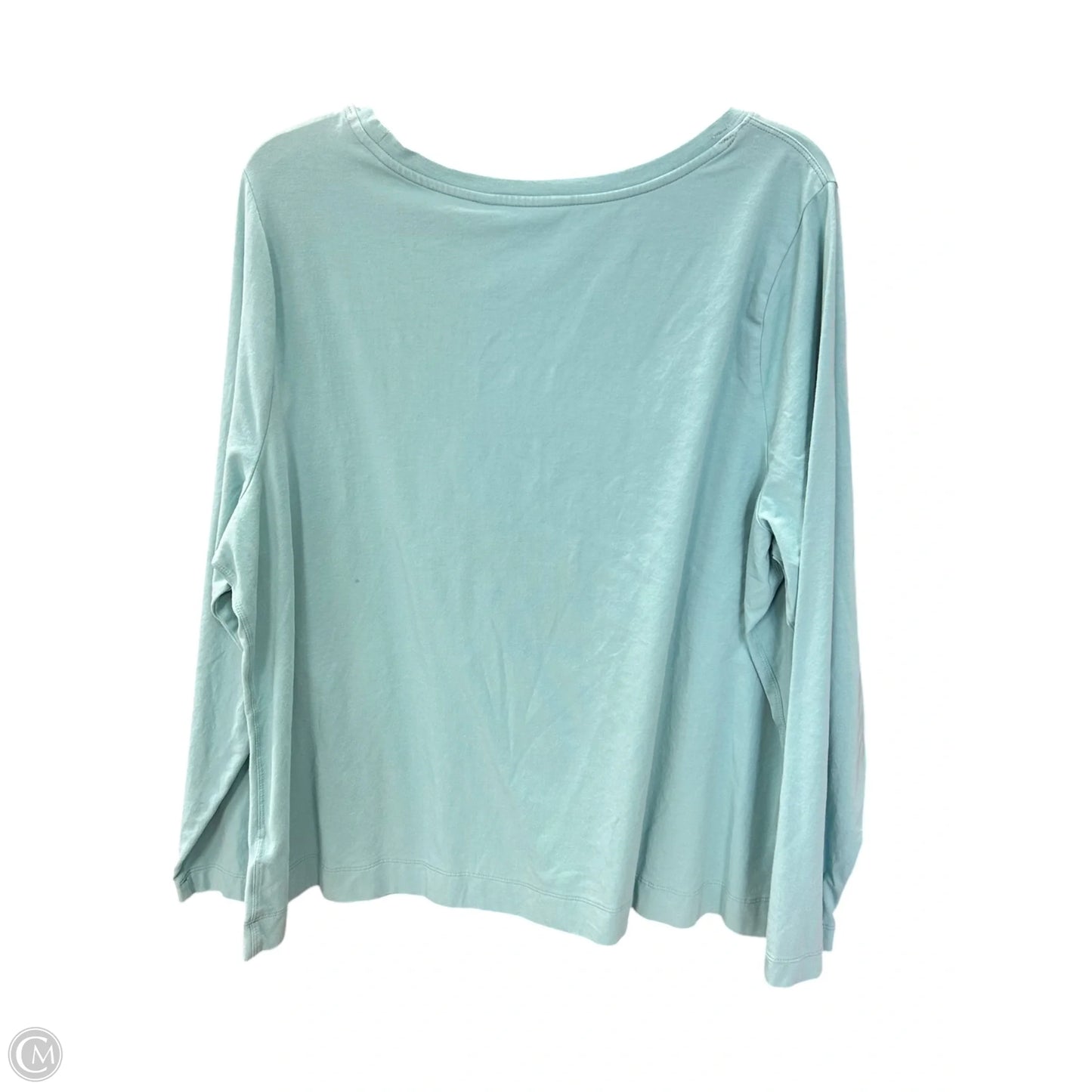 Athletic Top Long Sleeve Crewneck By Athleta In Blue, Size: 2x