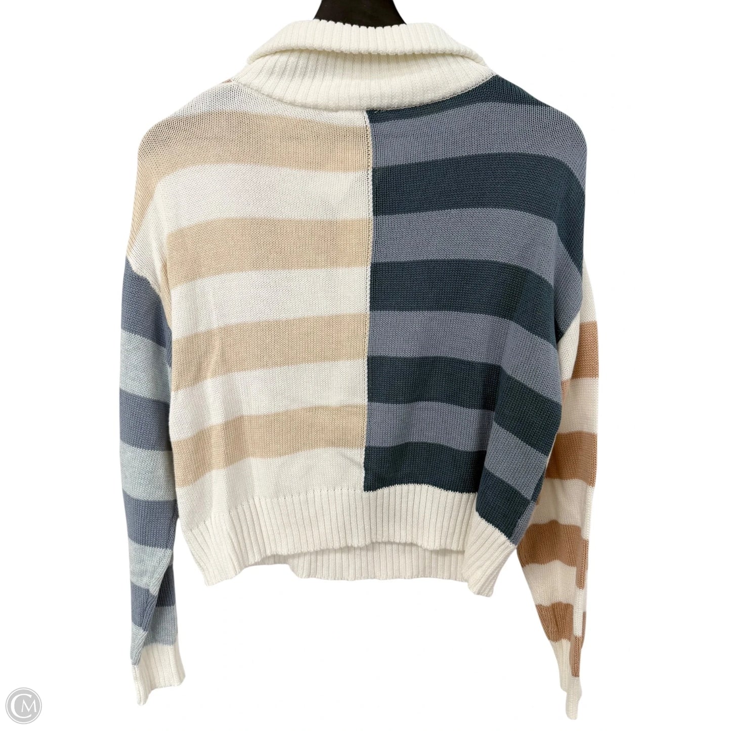 Sweater By Mystree In Blue & Tan, Size: S