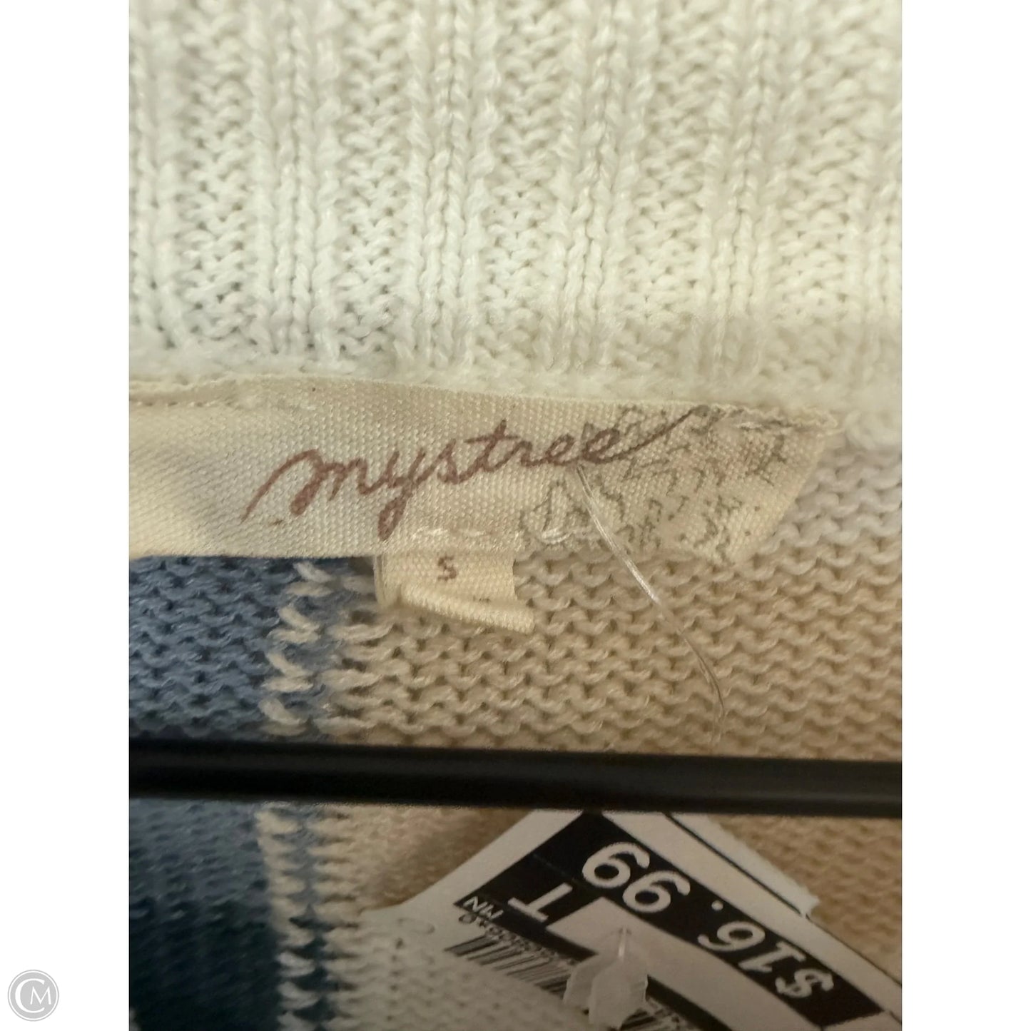 Sweater By Mystree In Blue & Tan, Size: S