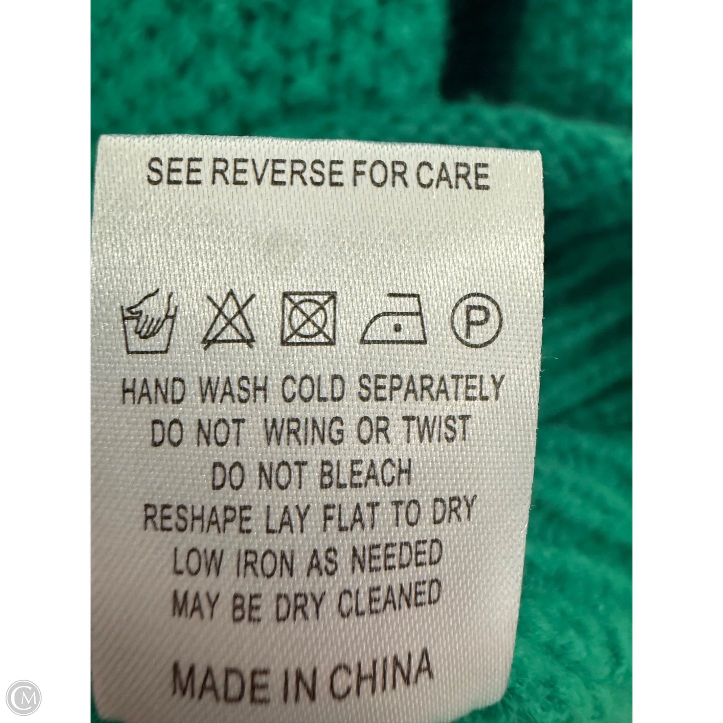 Sweater By Miracle In Green, Size: S
