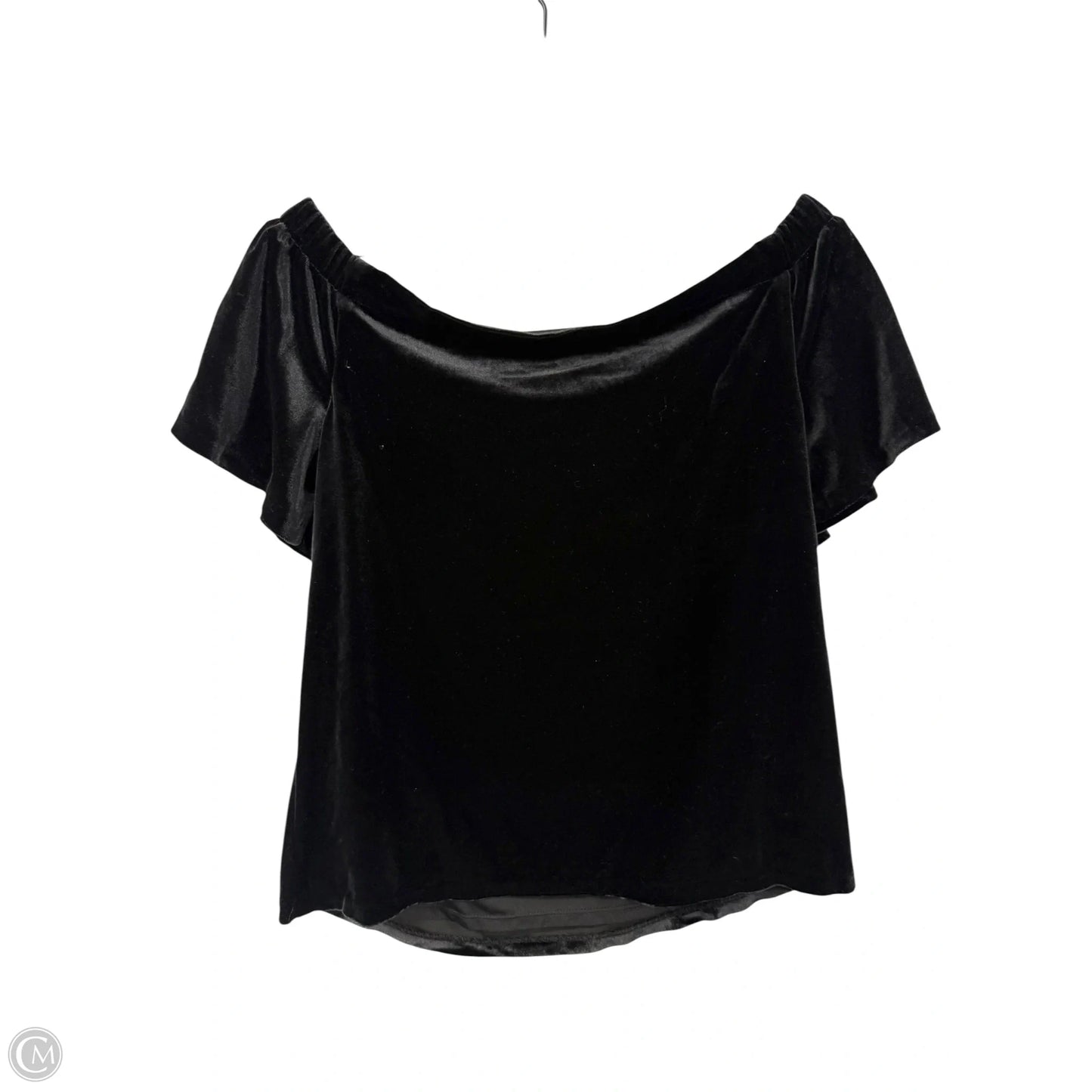 Top Short Sleeve By White House Black Market In Black, Size: S