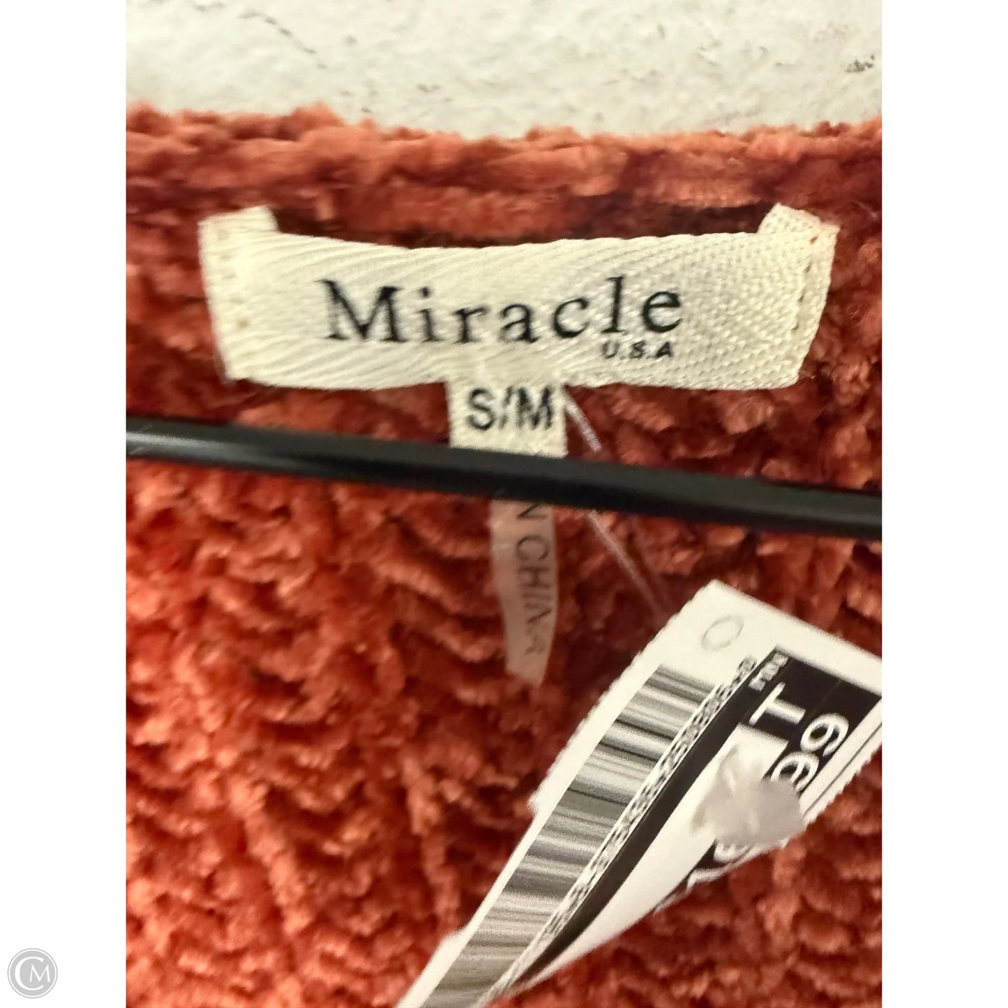 Sweater By Miracle In Orange, Size: S