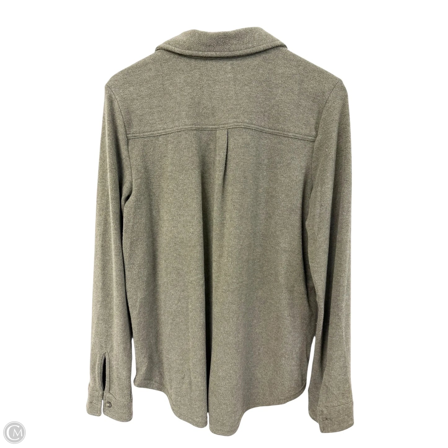 Jacket Shirt By Thread And Supply In Grey, Size: L