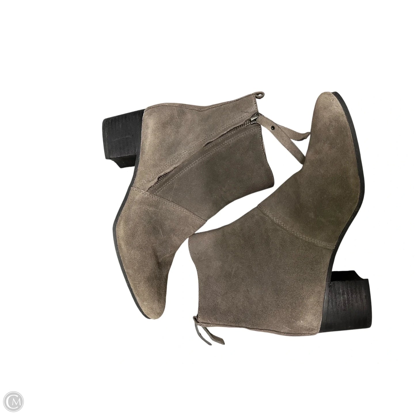 Shoes Heels Block By Banana Republic In Grey, Size: 7.5