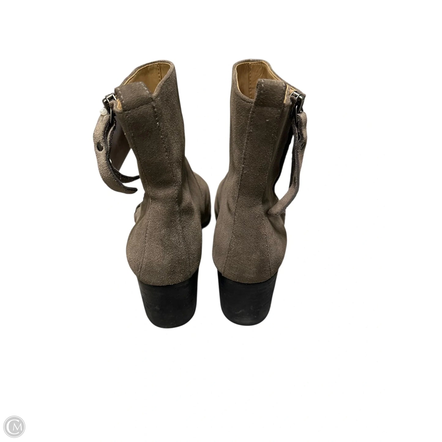 Shoes Heels Block By Banana Republic In Grey, Size: 7.5