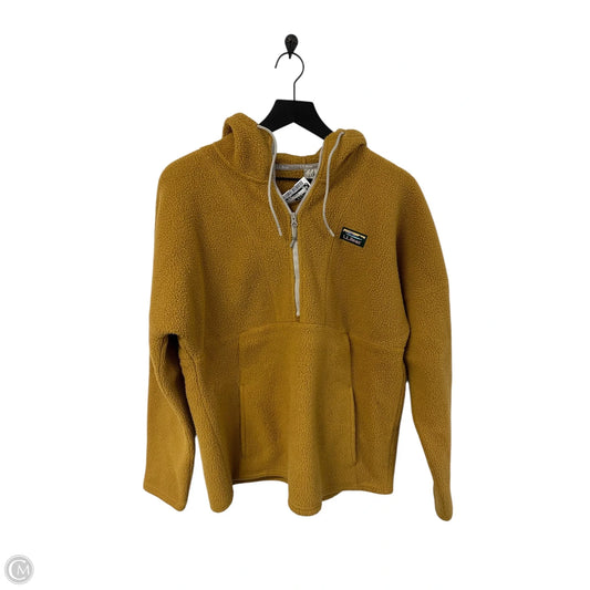 Sweatshirt Hoodie By L.l. Bean In Yellow, Size: M