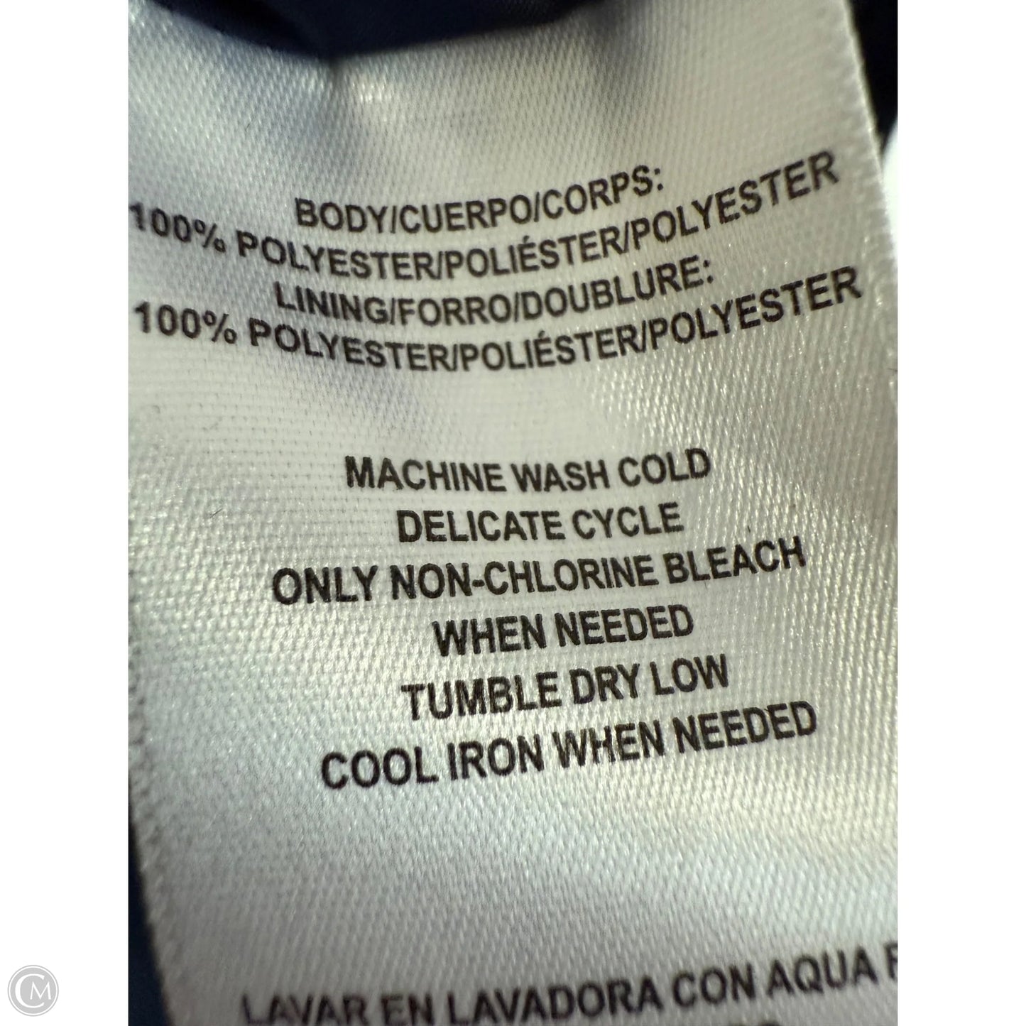 Jacket Windbreaker By Calvin Klein Performance In Blue, Size: S