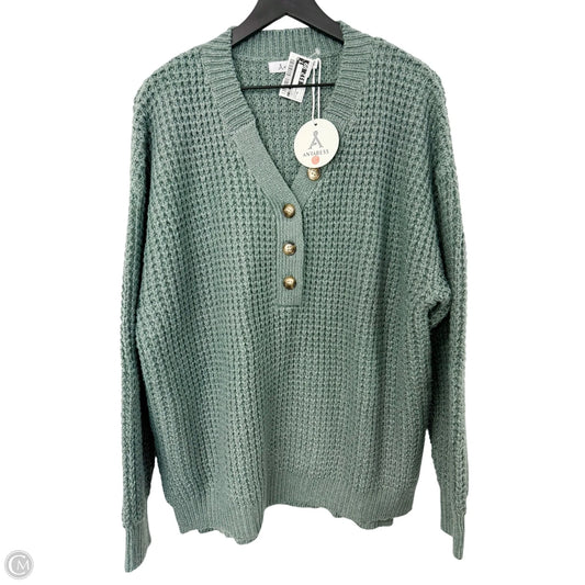 Sweater By Cme In Green, Size: Xl
