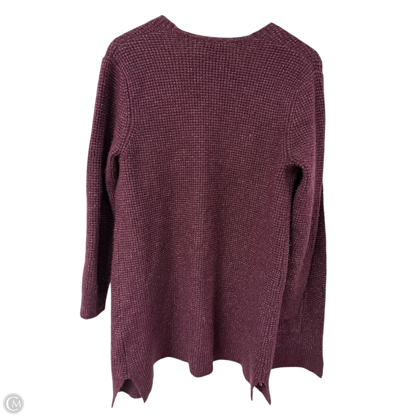 Sweater Cardigan By Time And Tru In Purple, Size: M