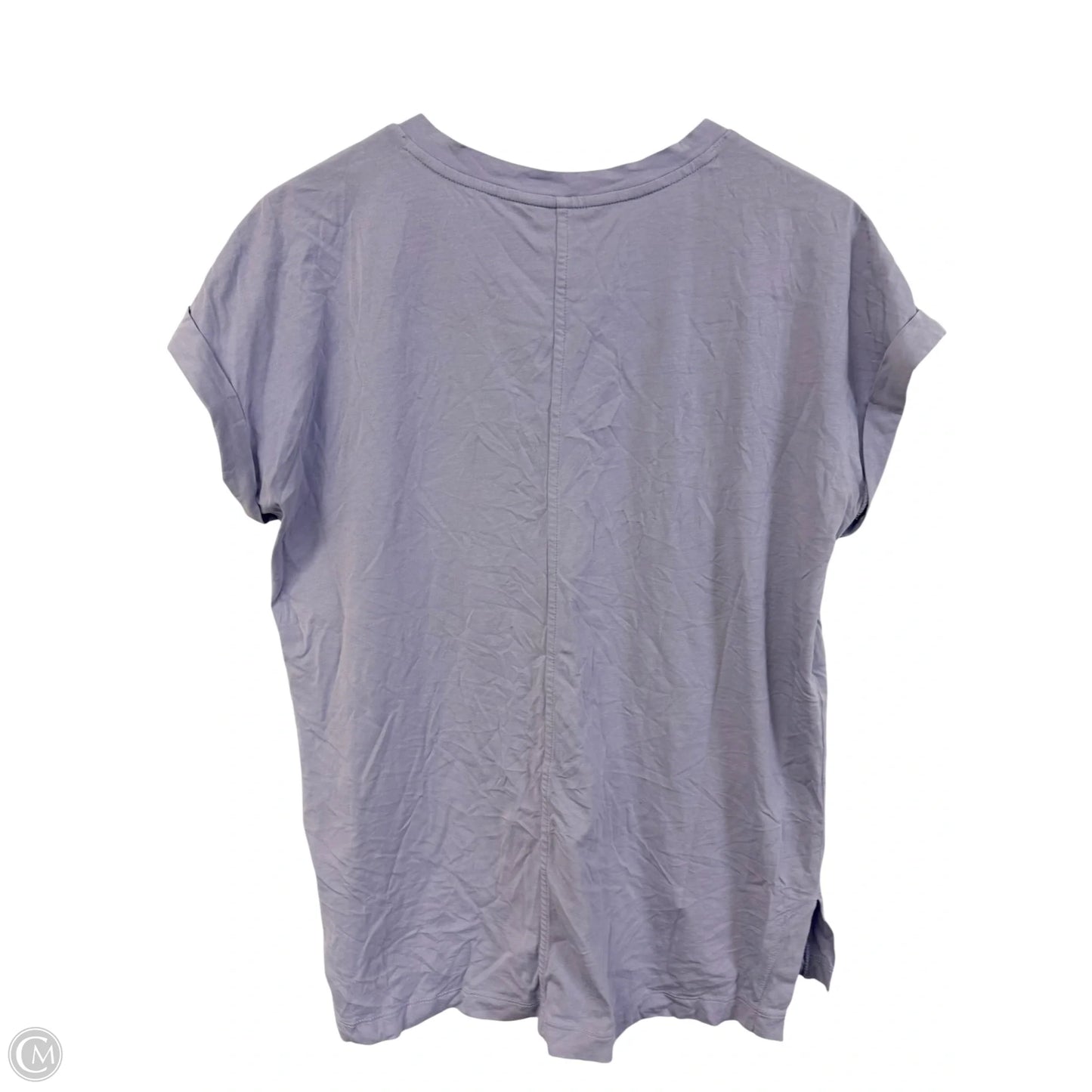 Top Short Sleeve Basic By Banana Republic In Purple, Size: M
