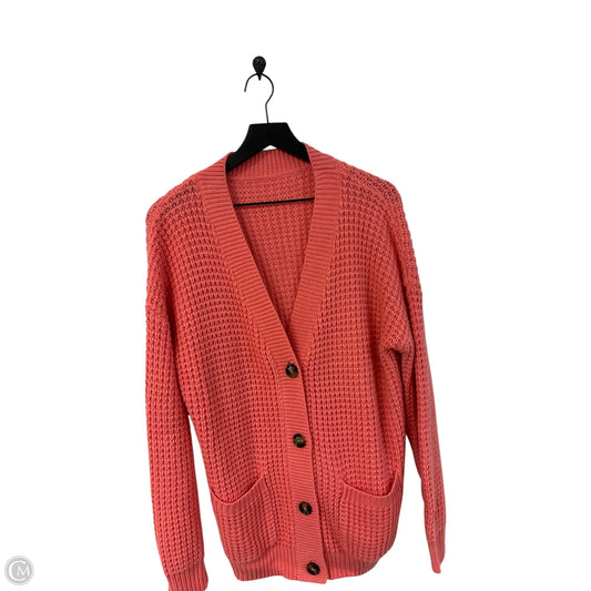 Sweater Cardigan By Cmf In Pink, Size: Xl