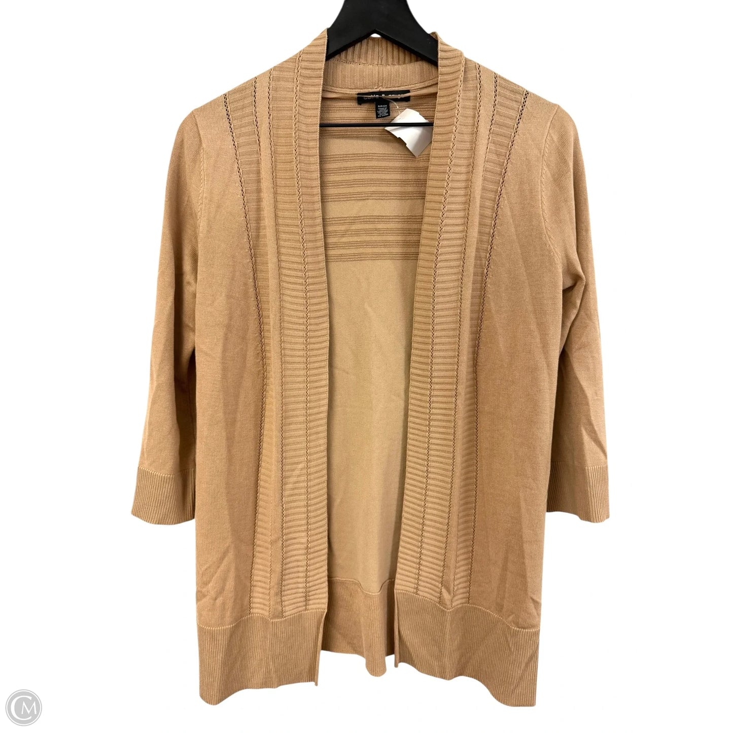 Cardigan By Cable And Gauge In Tan, Size: S