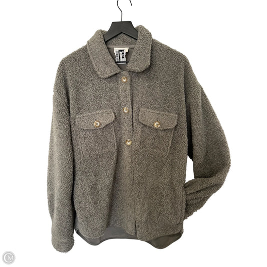 Jacket Faux Fur & Sherpa By Wishlist In Grey, Size: M