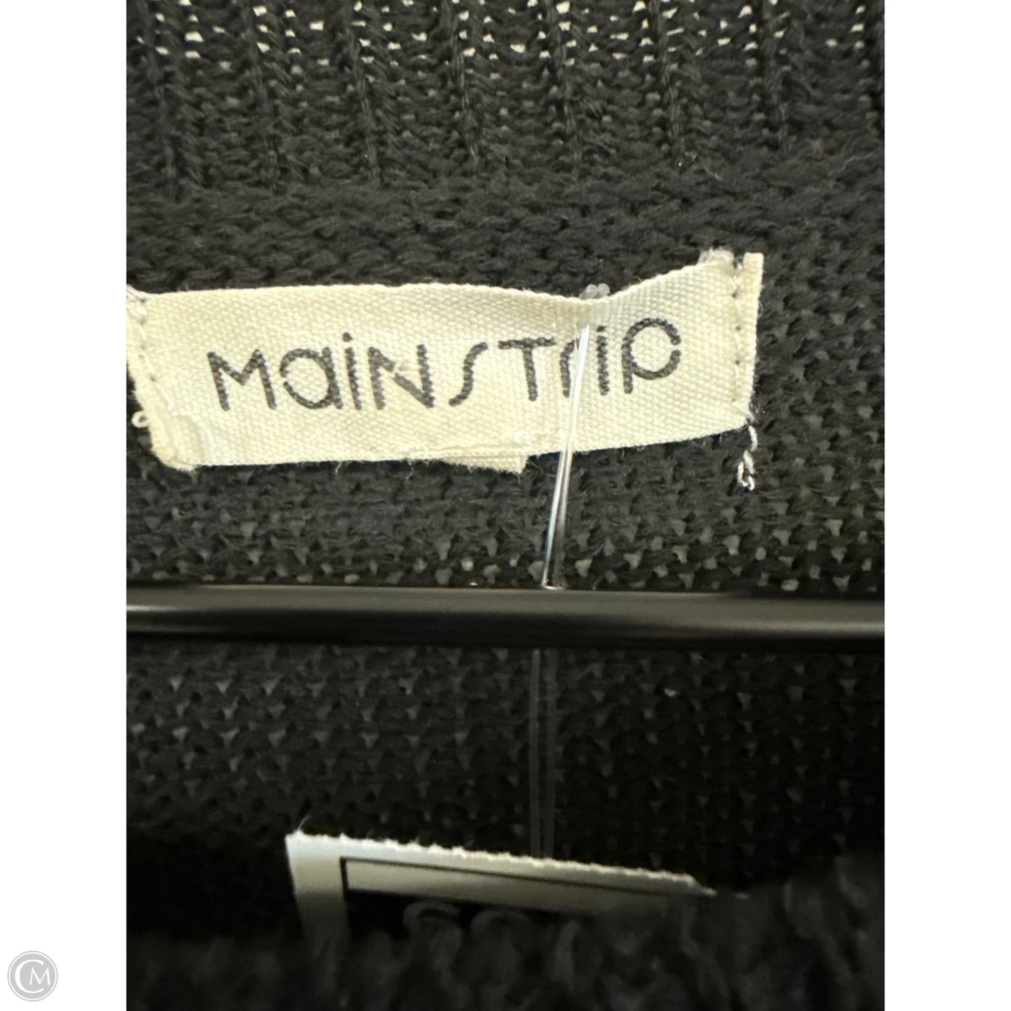 Sweater By Main Strip In Black, Size: L