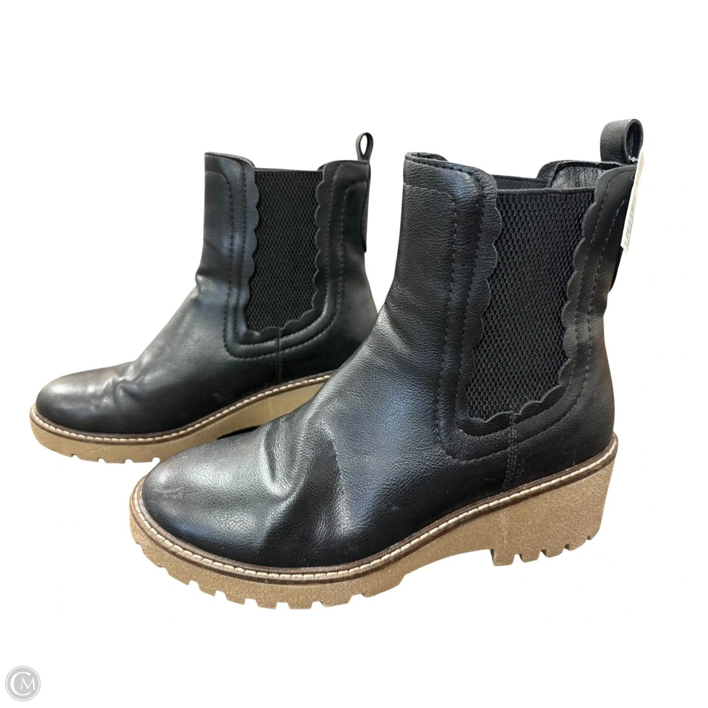 Boots Ankle Heels By Mia In Black, Size: 8