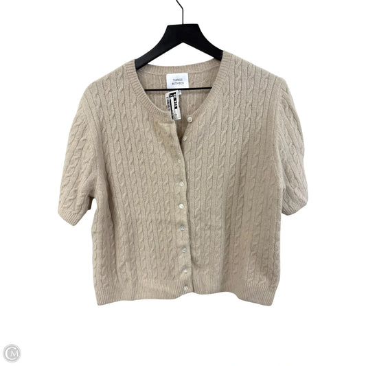 Sweater Short Sleeve By Cmc In Beige, Size: M
