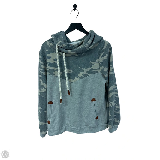Sweatshirt Collar By Bibi In Camouflage Print, Size: S