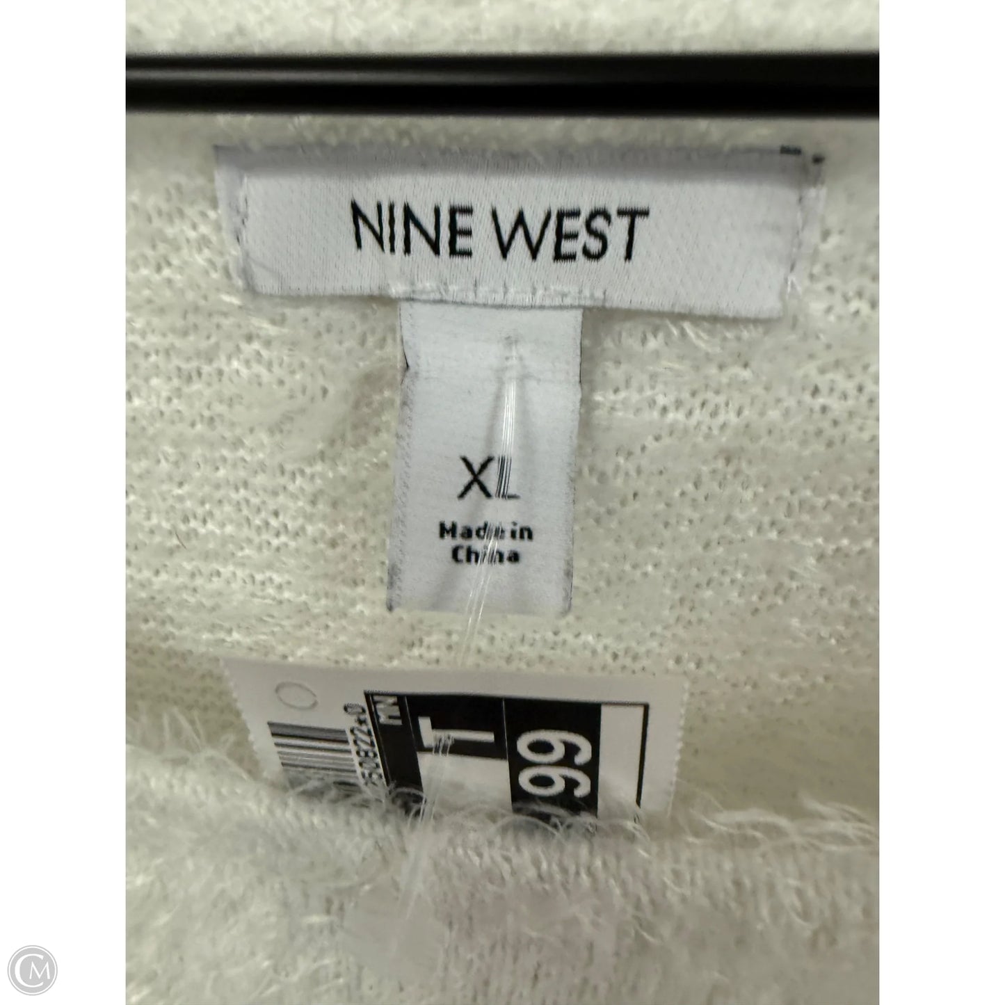 Sweater By Nine West In White, Size: Xl