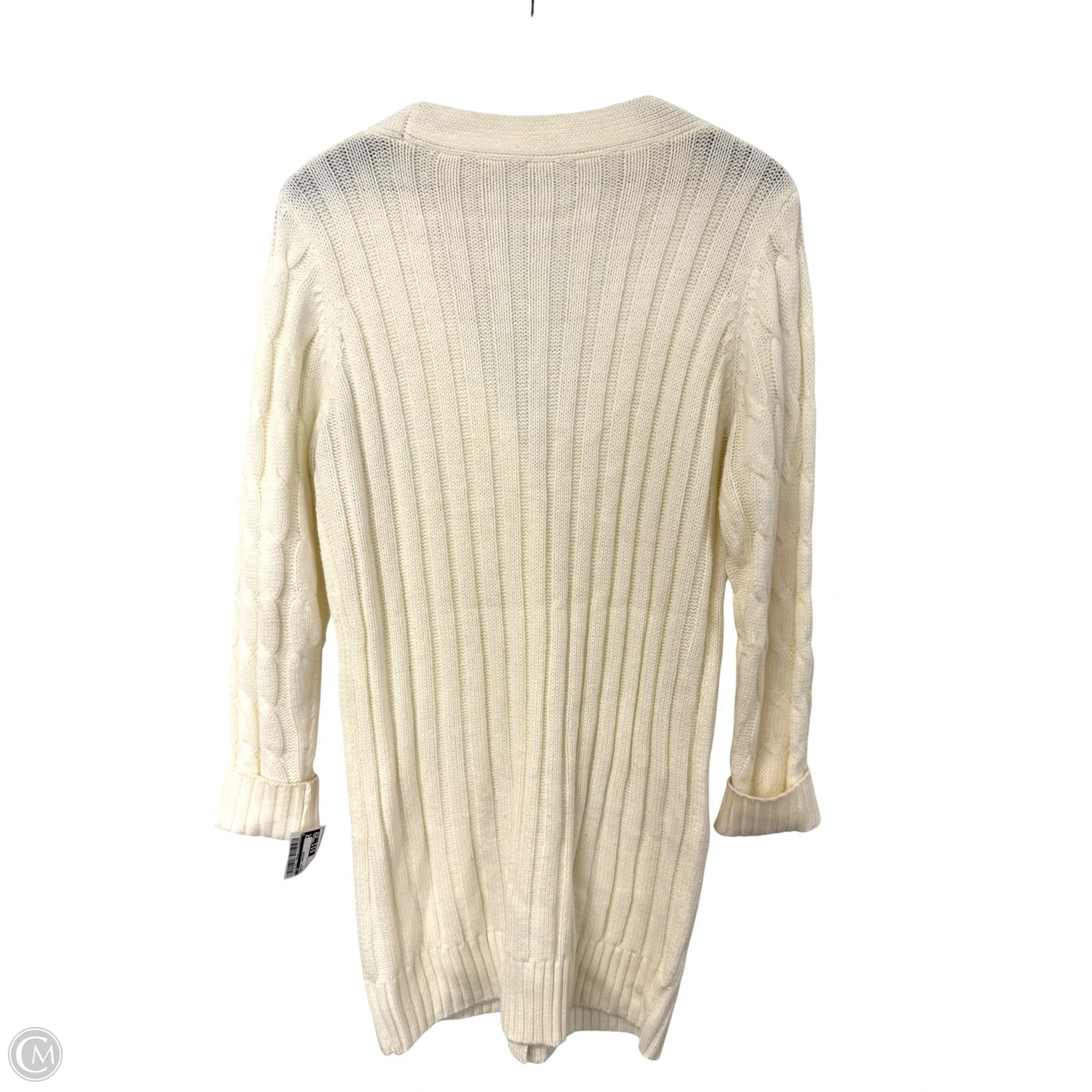 Sweater Cardigan By Cmf In White, Size: L