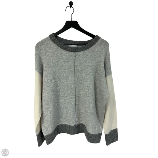 Sweater By Staccato In Grey & White, Size: L