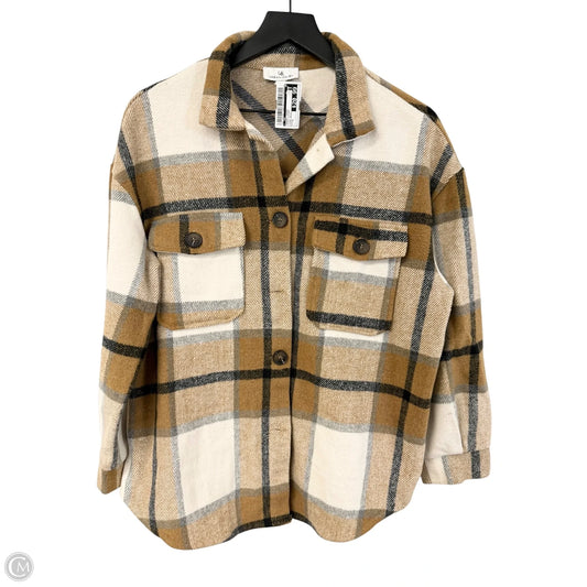 Jacket Shirt By Cmc In Plaid Pattern, Size: S