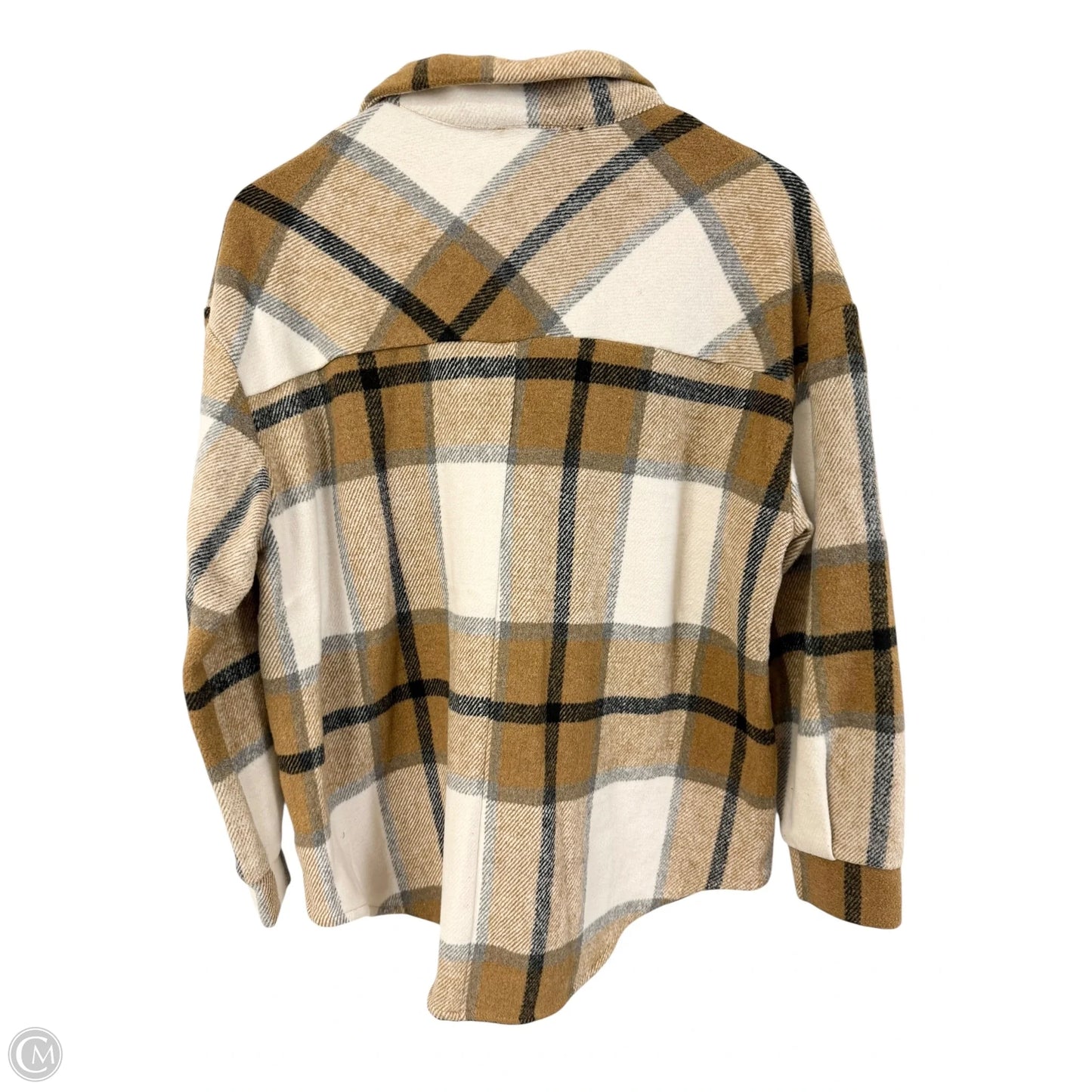 Jacket Shirt By Cmc In Plaid Pattern, Size: S