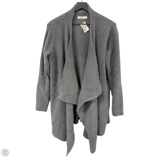 Sweater Cardigan Designer By Ugg In Grey, Size: M