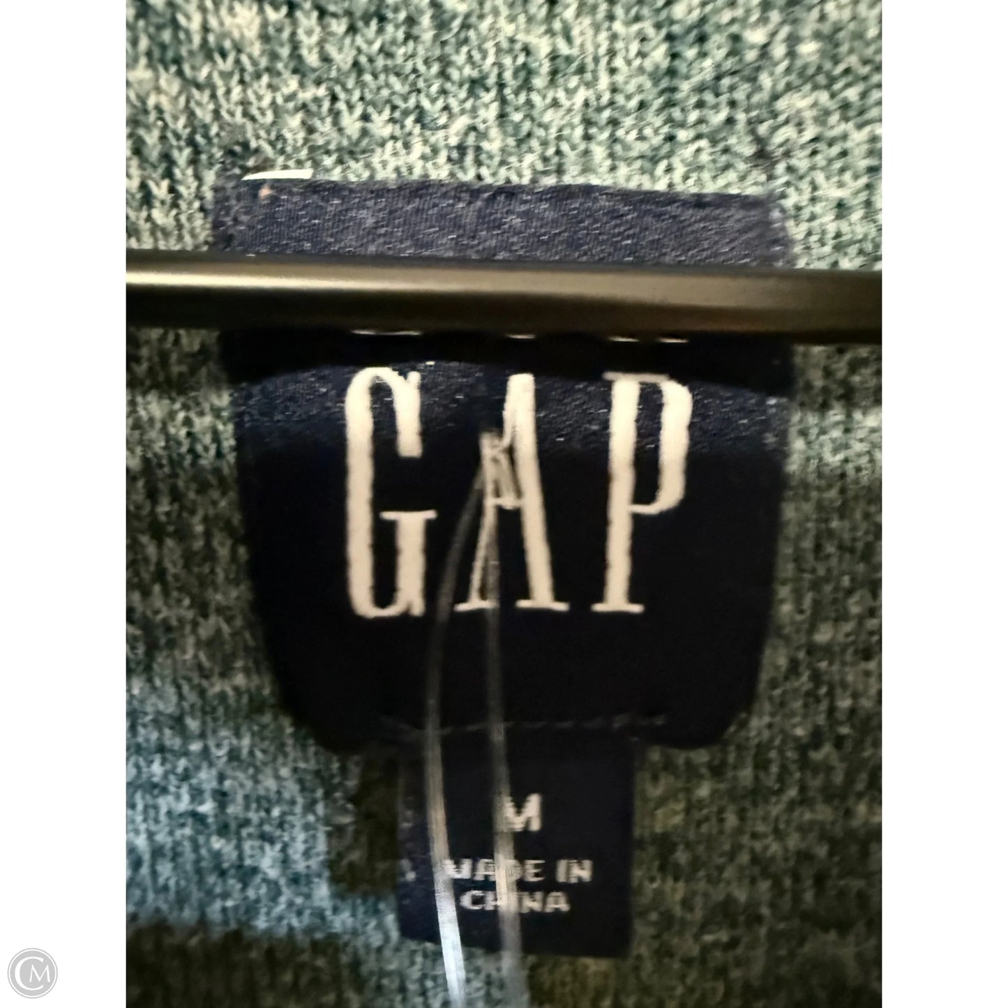 Sweatshirt Collar By Gap In Green, Size: M